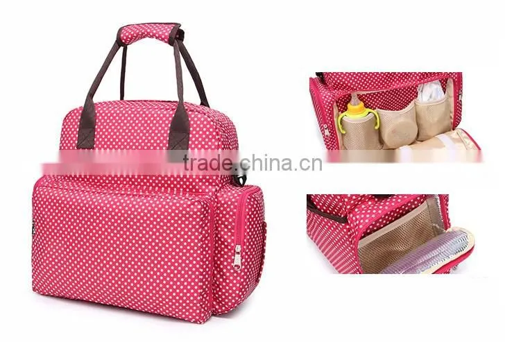 Fashion multi-function changing diaper backpack bag