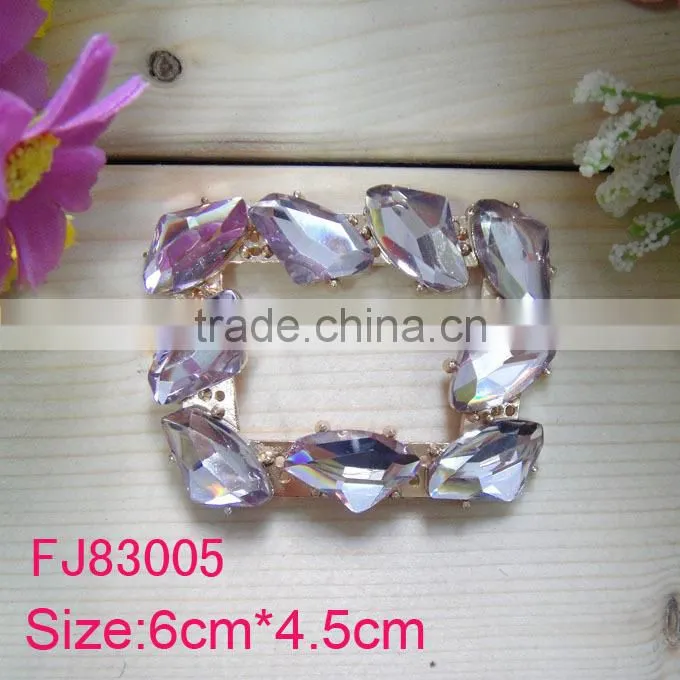 RF0051 Ladies fashion leather center rhinestone belt buckle for women belts