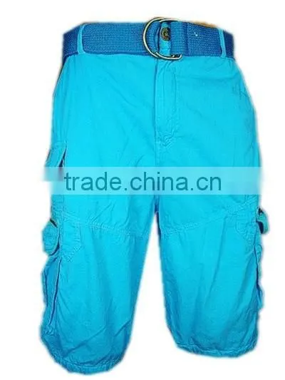 2016 fashion style 100% cotton cargo short for men