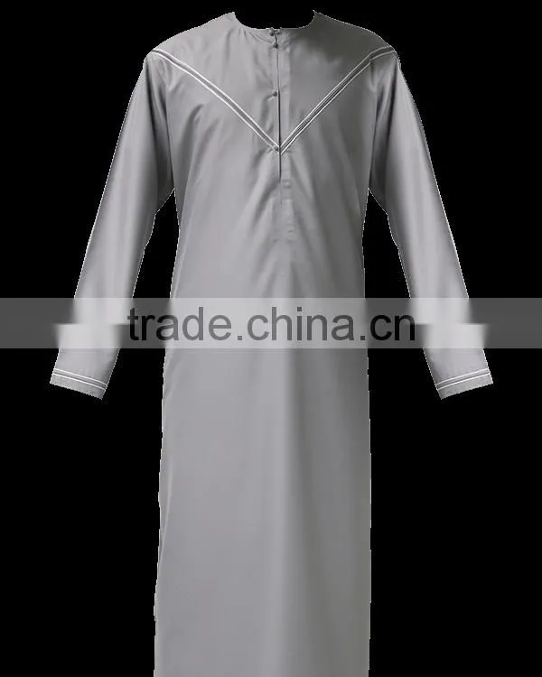 2016 latest Islamic Clothing Men's Abaya Muslim Throbe