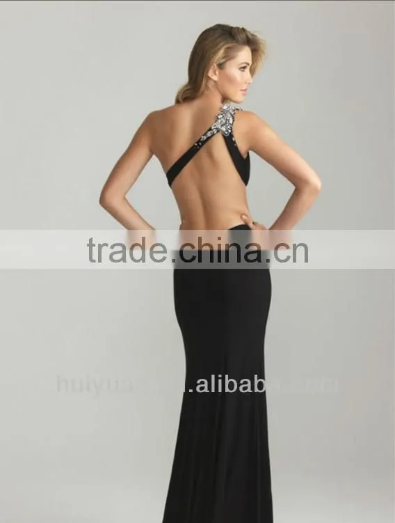 2014 Newest Style Backless One shoulder Beautiful Dresses