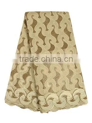 Bestway New Design Yiwu Lace Fabric Swiss Cotton Voile Lace With Rhinestone SL0417