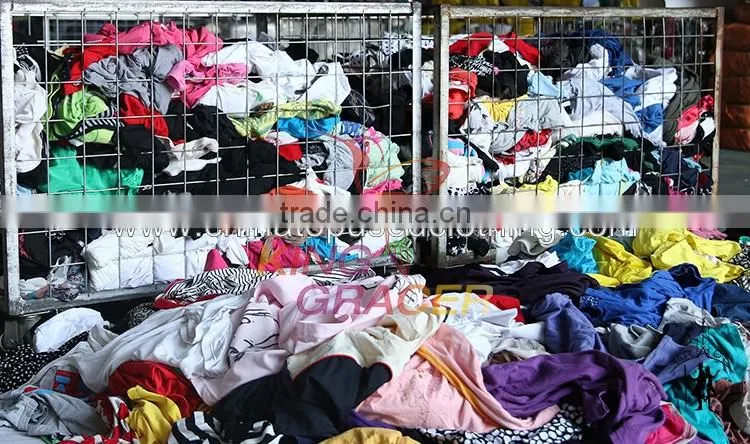 Wholesale Baled Sorted Ladies Short Sleeve T-shirt Used Clothing California style