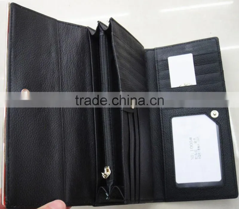 Fashion hot lady ostrich cowhide Genuine leather new wallet