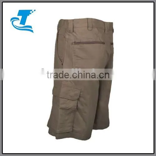 Men's Green Cotton RipStop Cargo Shorts