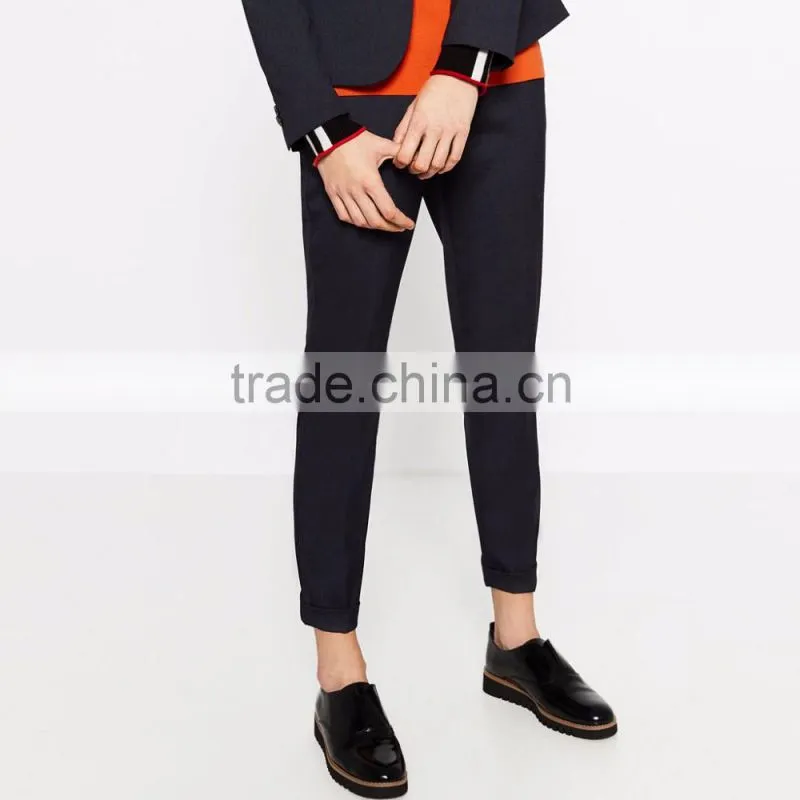 2016 Latest design fashion custom women apparel pants wholesale