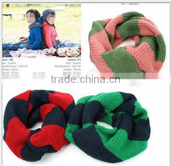 Englishism 5 colors choice autumn and winter warm double color acrylic winter woolen children scarf