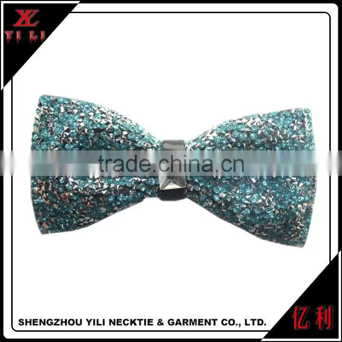 Crystal Shining Cheap Wedding Party Mens Rhinestone Bow Ties