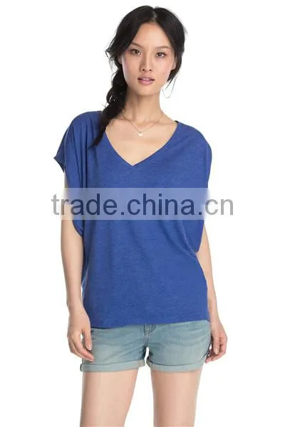 Oversized Batwing Design Plain Tee Shirt Blank