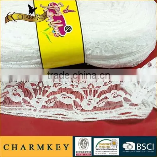 Charmkey fancy knitting yarn nylon acrylic blended thick tape yarn lace yarn for women