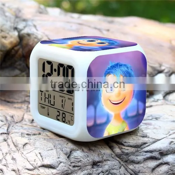 Sveda led digital clock, Inside Out LED clock promotion gift for kids, digital alarm clock OEM order accept