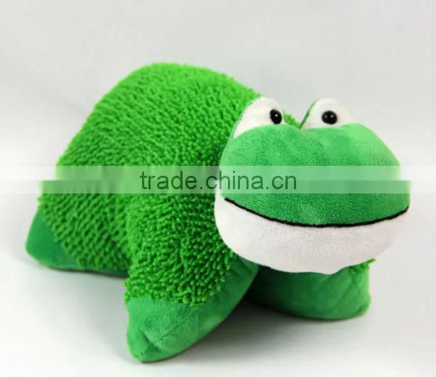 Lovely rabbit shaped plush animal pillow with buckle