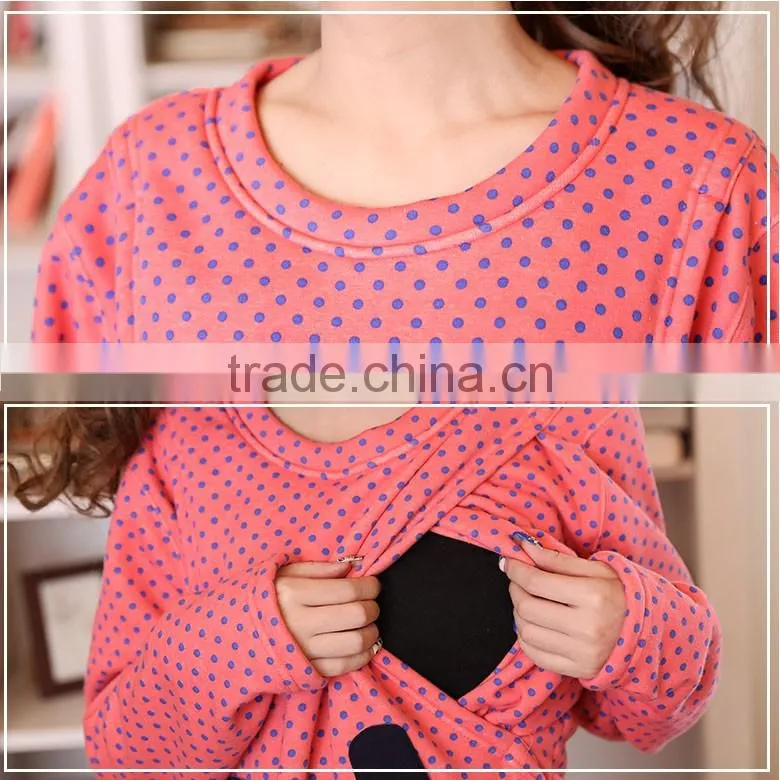 wholesale thick Maternity hungry cat whole black dots priented nightly AK092 OEM accepred
