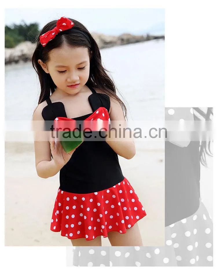 Fashion baby swimwear 1-6 years old kids girls swimsuit one piece
