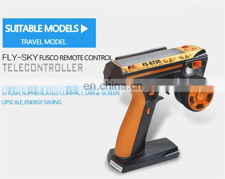 Flysky New FS-GT3C 2.4G 3CH Gun RC System Transmitter/Controller Receiver FS-GT3C