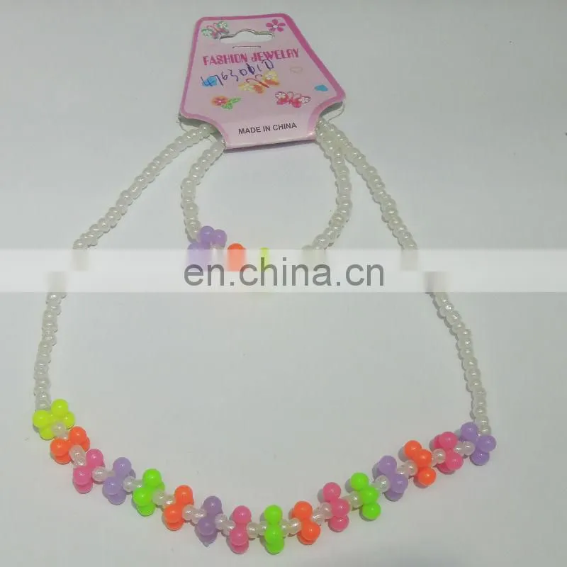 kids necklace and bracelet set with Luminous Color
