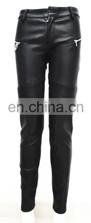 wholesale stretch leggings stretch lamb leather pants stretch pants for ladies