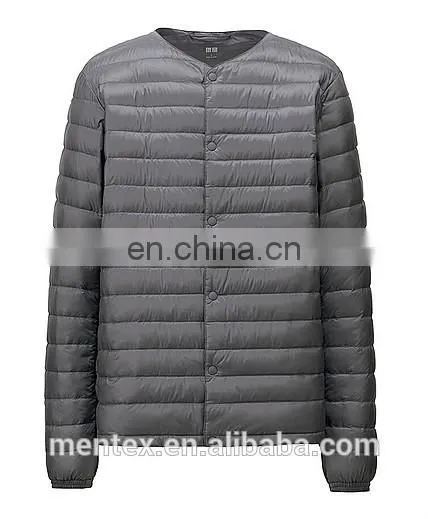 MEN Light Down Compact V-neck Jacket