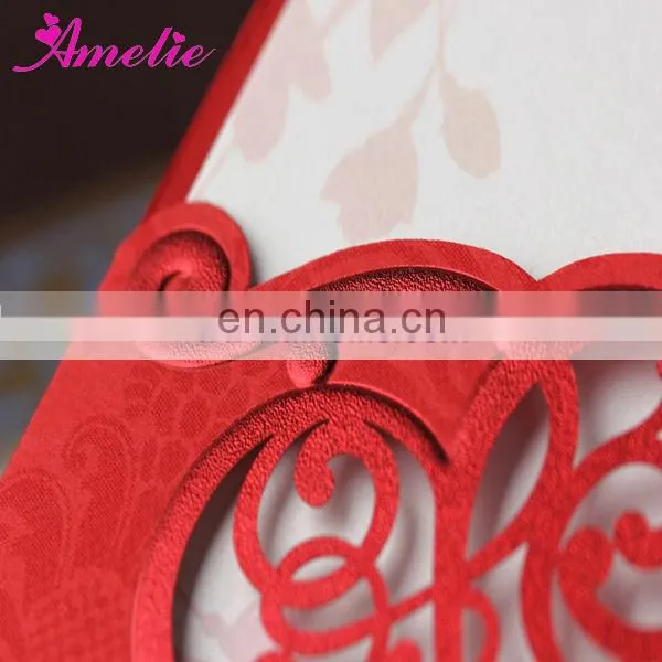 ACW2007 Red Stock Lovely Wedding Invitations Cards