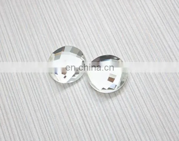 DZ-1011 flat back glass rhinestone for garment decoration