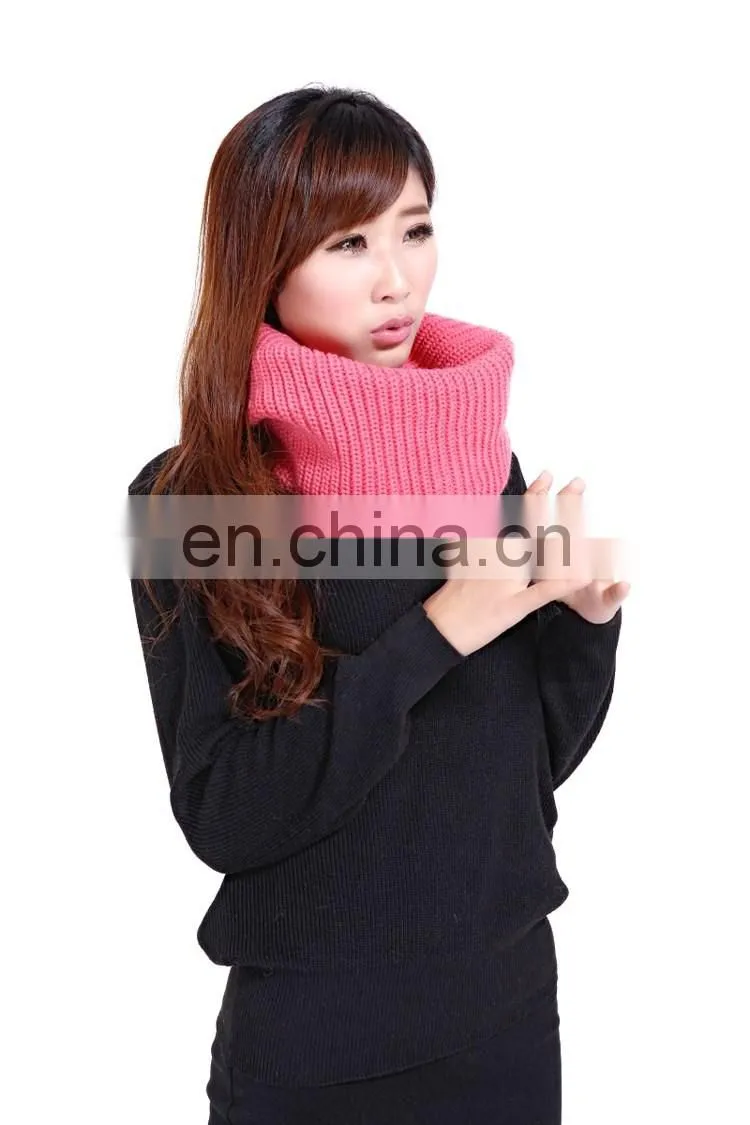 2018 colors knitting loop winter scarf infinity