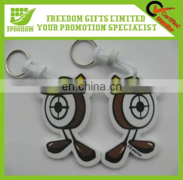 Promotional Cheap EVA Wholesale Custom Keychains