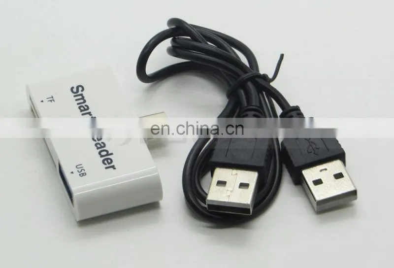 USB-C Card Reader 3 in 1 Type C USB 3.1 5 Gbps TF SD Card Reader Type-C with USB 3.0 Port/TF/SD Smart Adapter for MacBook