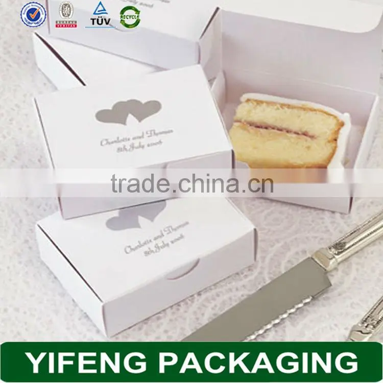 New Fancy Custom food grade decorative paper cake box design with OEM logo