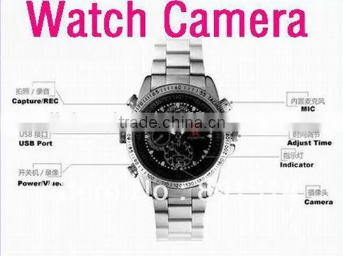 2014 Fashionable and high tech wrist sc watch camera