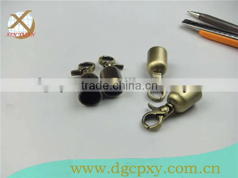 fashion round handbag handle leather snap hook