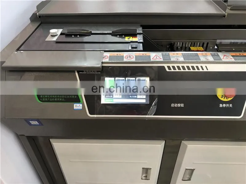 UK5 automatic Wireless Hot melt glue spine book binding machine, notebook hotmelt bookbinder equipment