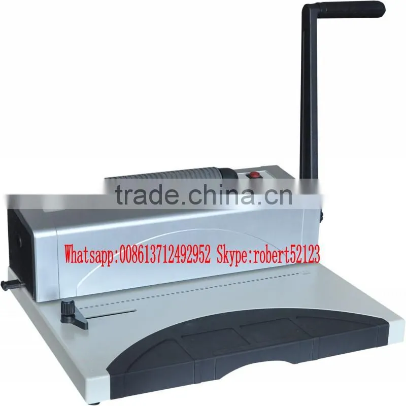 NanBo EC8702 Factory Cheapest Price Manual Punch Electric Bind Plastic Single Spiral Binding Machine