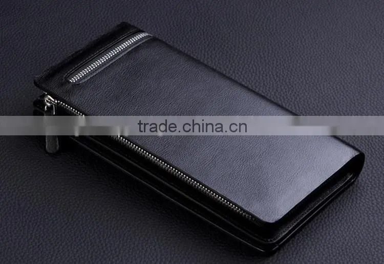 new stylish zipper mobile phone bag men's wallet