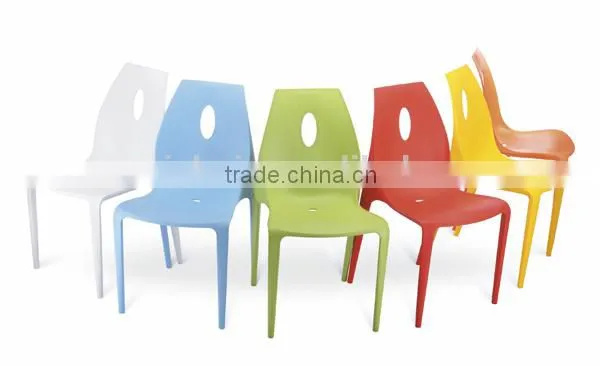 Modern Colorful PP Plastic Stackable Dining home Chair