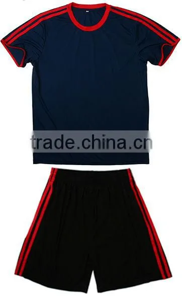 blank plain training soccer uniform jersey and short kit