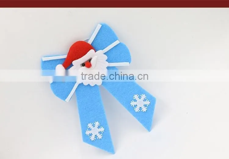 New Year Ornaments Santa Claus Supplies Christmas Trees Decoration Bowknot Pendant Dropshipping