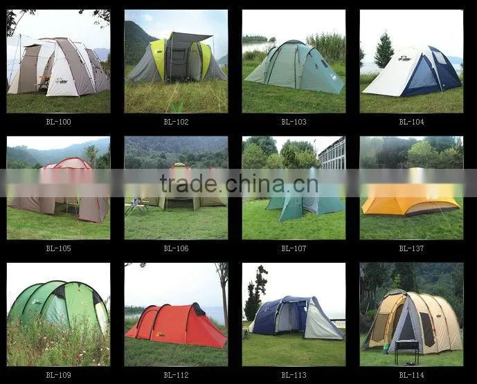 6 persons outdoor family camping tent with high quality
