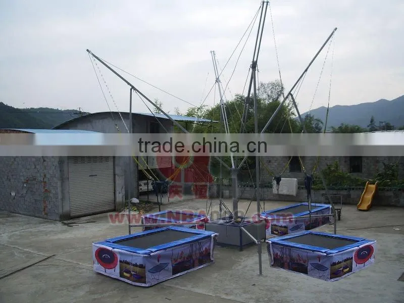 Happy Jumping Time Adventure Interactive Bungee Trampoline, Bouncer Trampoline