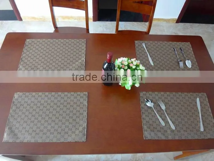 High quality PVC placemat hotel restaurant