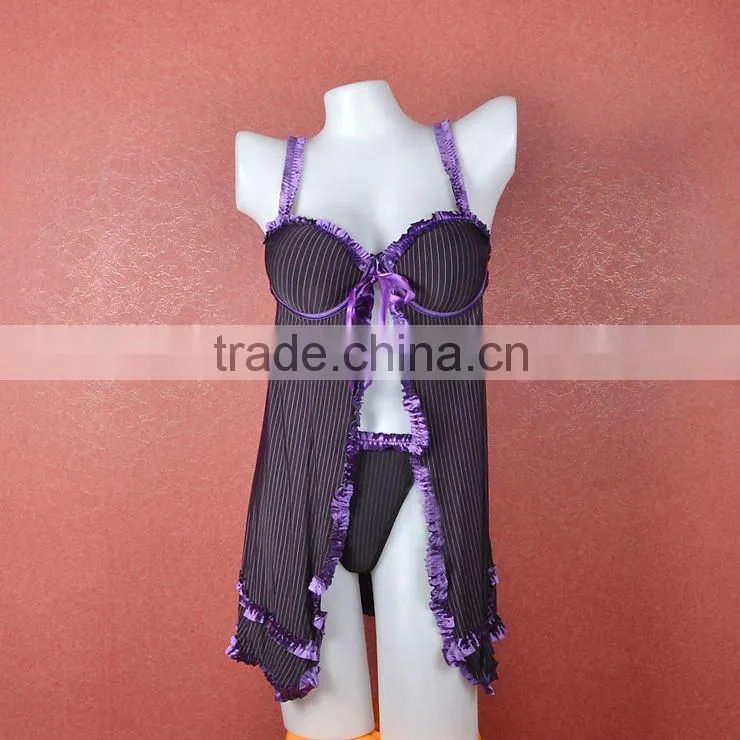 New hot fashinal lingerie open sexy girl's babydoll 3036