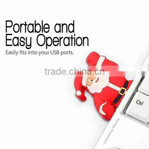 china supplier Santa Claus 16GB usb pen drive wholesale novelty products for sell