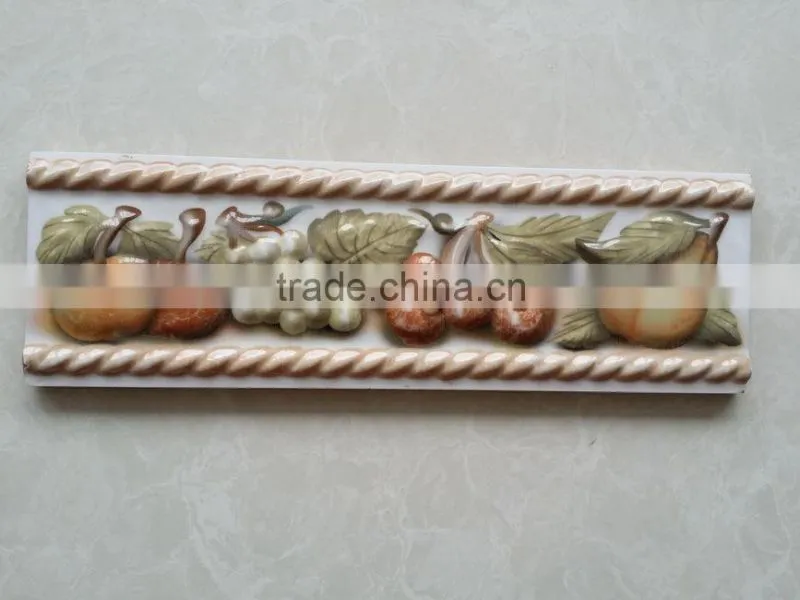 inkjet digital relief ceramic rustic wall tiles