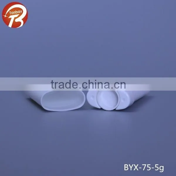 5g white PP plastic lipstick tubes, lip balm tubes, lip gloss cosmetic container