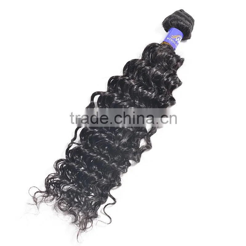 Natural Black Color Afro Curly Remy Malaysian Human Hair Extension