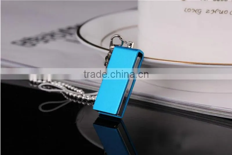 Mini USB flash drive with keychain