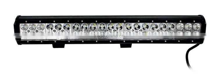 20 inch 126w straight car led driving light bar with 3w cree chips