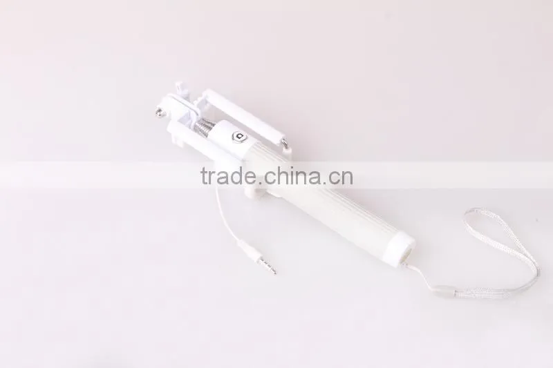 Beautiful super mini wholesale selfie stick monopod with 3.5mm jack cable