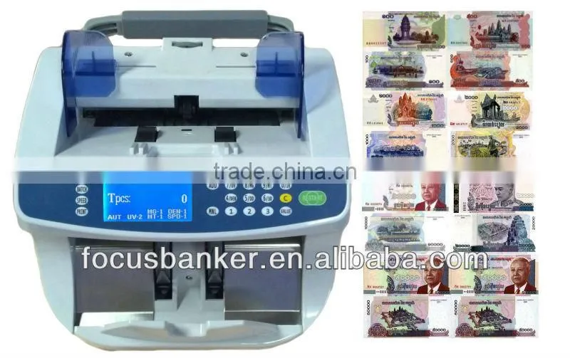(Good Price ! )Money Counter Machine / Currency Counter Machine for Many Currency including Cambodian riel (KHR)