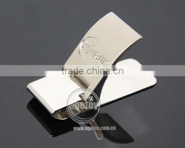 Promotional Customized Engraved Logo Zinc Alloy Metal Branded Money Clip