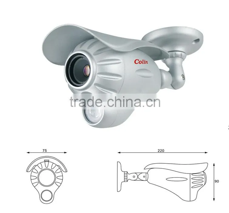 white light technology support auto focus cctv camera with CE certificate